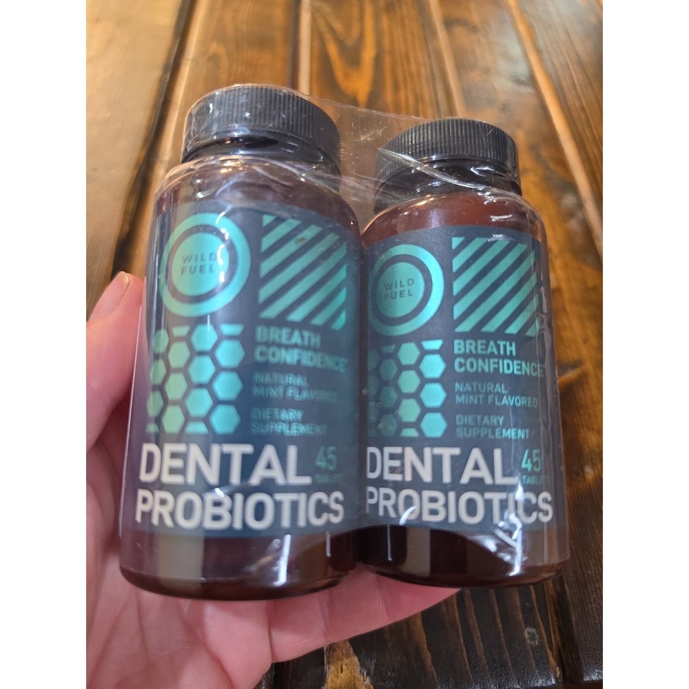 Wild Fuel Dental Probiotics Mint Flavor Breath Confidence Gluten-Free 2 Bottles‎